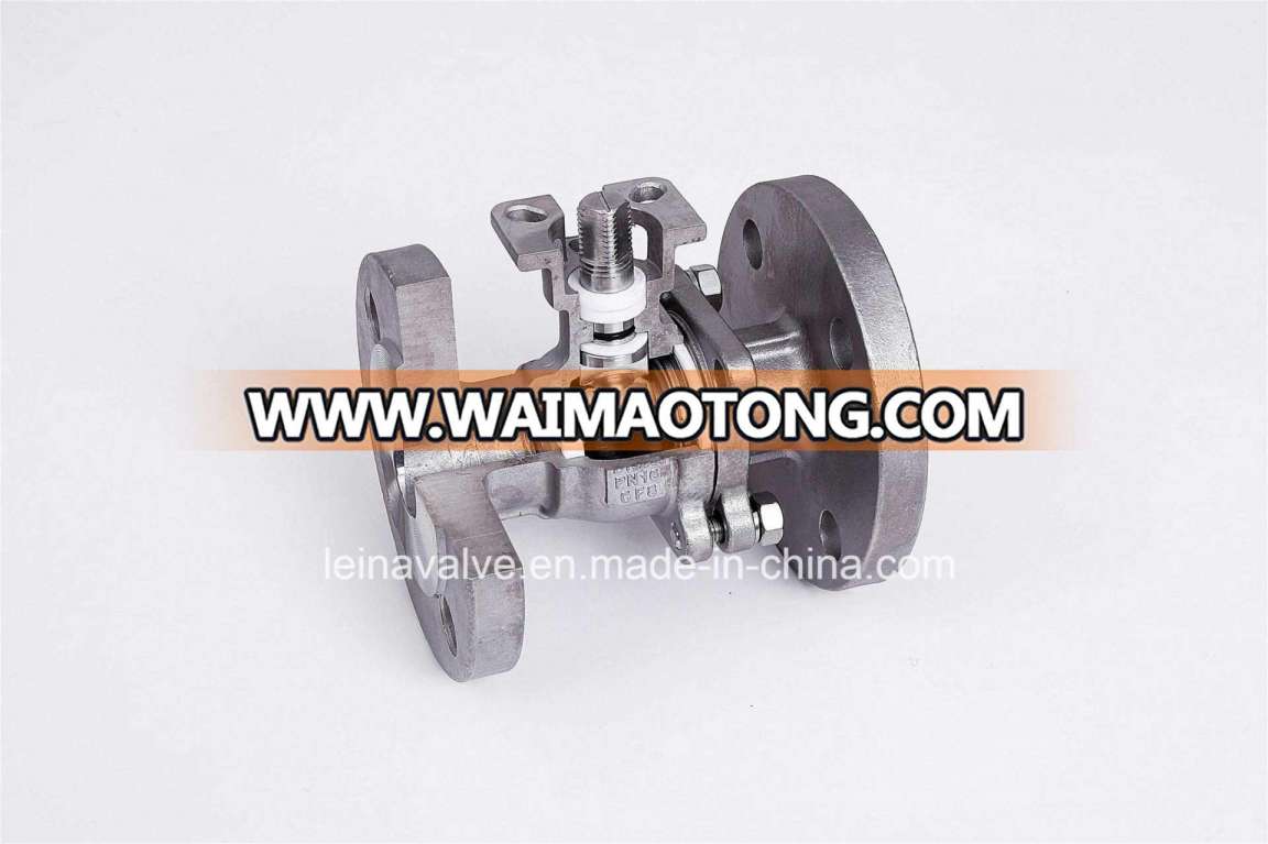 2PC Flanged End with Direct Mounting Pad Bs Pn16 Ball Valve