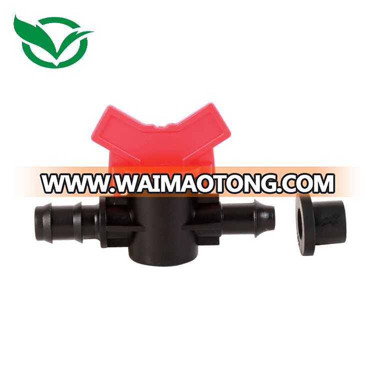 Agricultural Barb Ball Irrigation Plastic Mini Valve For Tube