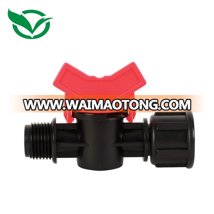 Irrigation Mini Plastic Ball Valve With Thread