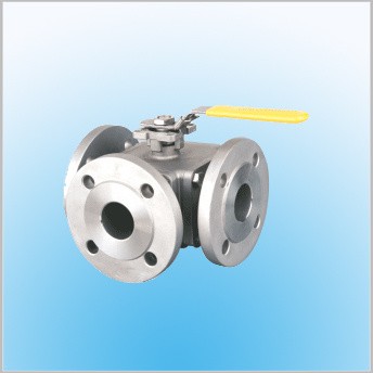 3-Way Flange Ball Valve ISO-Direct Mounting Pad Pn16/40